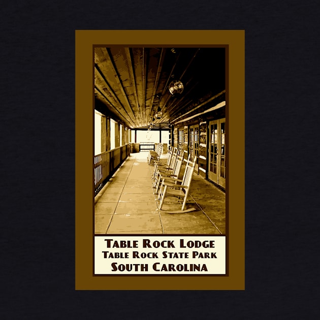 Vintage Travel Table Rock Lodge by candhdesigns